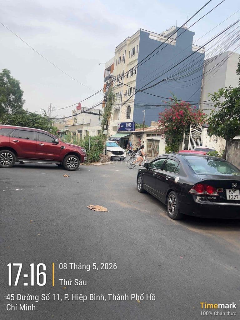 Bán đất đẹp (4.63x13.7m) chỉ 4,99 tỷ - đường 11 Hiệp Bình Phước - Hẻm