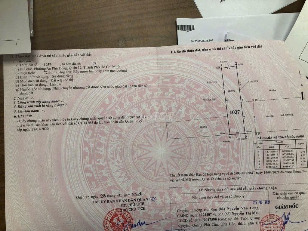 Đất 4x18 An Phú Đông,Ngay đại học nguyễn tất thành