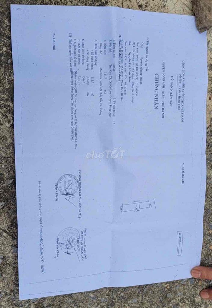 Bán đất Đông Anh thành phố tương lai ô tô đỗ cửa mặt ngõ KD 130m2 đất