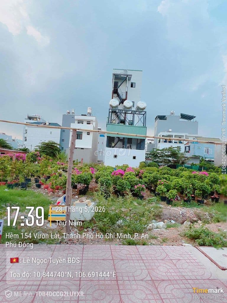 Cần bán vài lô 154 Vườn Lài, An Phú Đông, 5.6 tỷ - 75m2 đường 10m