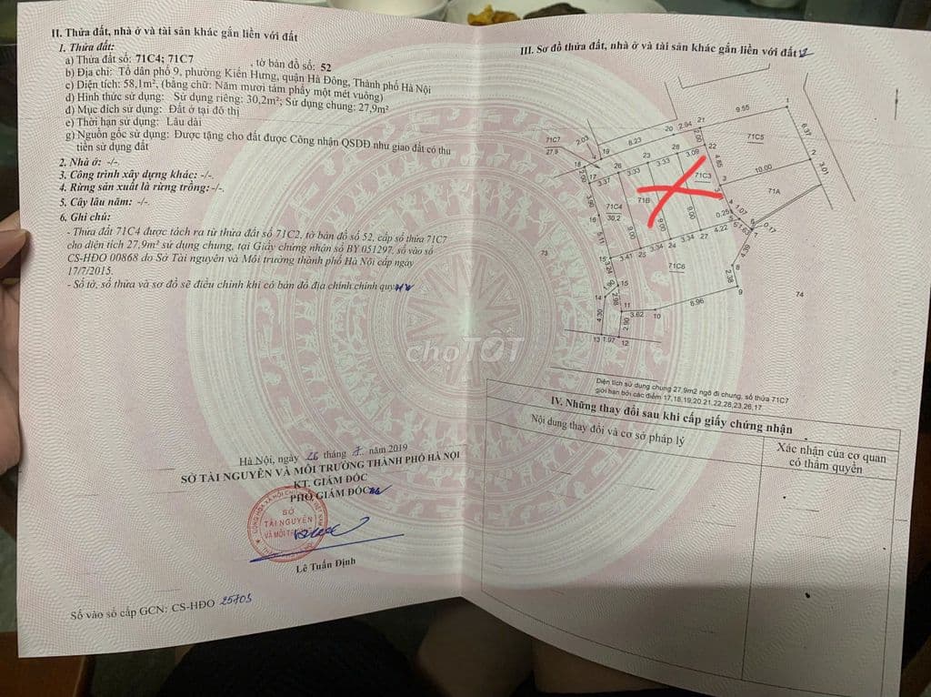 Bán đất tặng nhà đang cho thuê