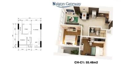 bán căn hộ 2pn giá tốt sai gon gateway - Ảnh 3