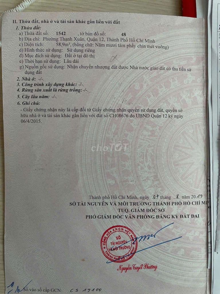 ĐẤT GÓC 2 MẶT TIỀN TX22, DT: 60m2, SỔ HỒNG RIÊNG, 4.2 tỷ