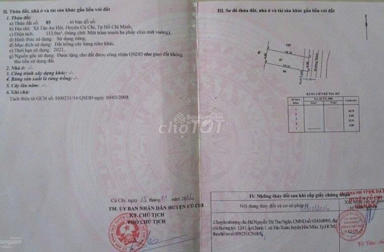 Bán lỗ đất ngộp 114m2 tại đường Đào Văn Thử Tân An Hội giá chỉ 820tr - Ảnh 2