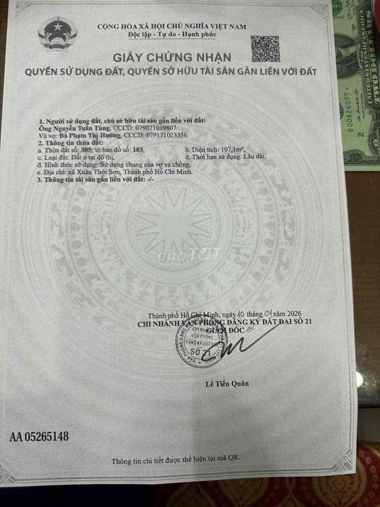 Đất thổ cư , CẦN BÁN GẤP