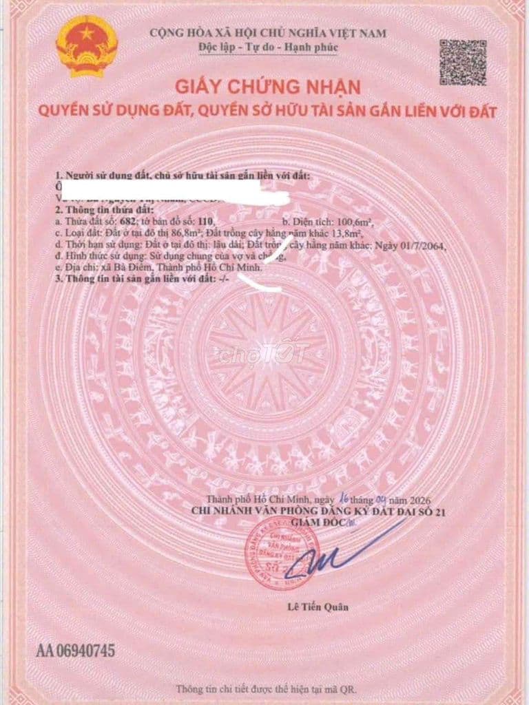 Đất 5x20,5 đường betong 7m thông / Tô Ký - Ảnh 3