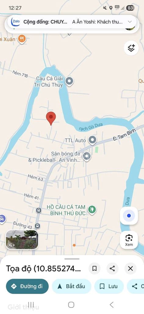 bán 1100m2 đất, hxh đường tam bình, thủ đức - Ảnh 3