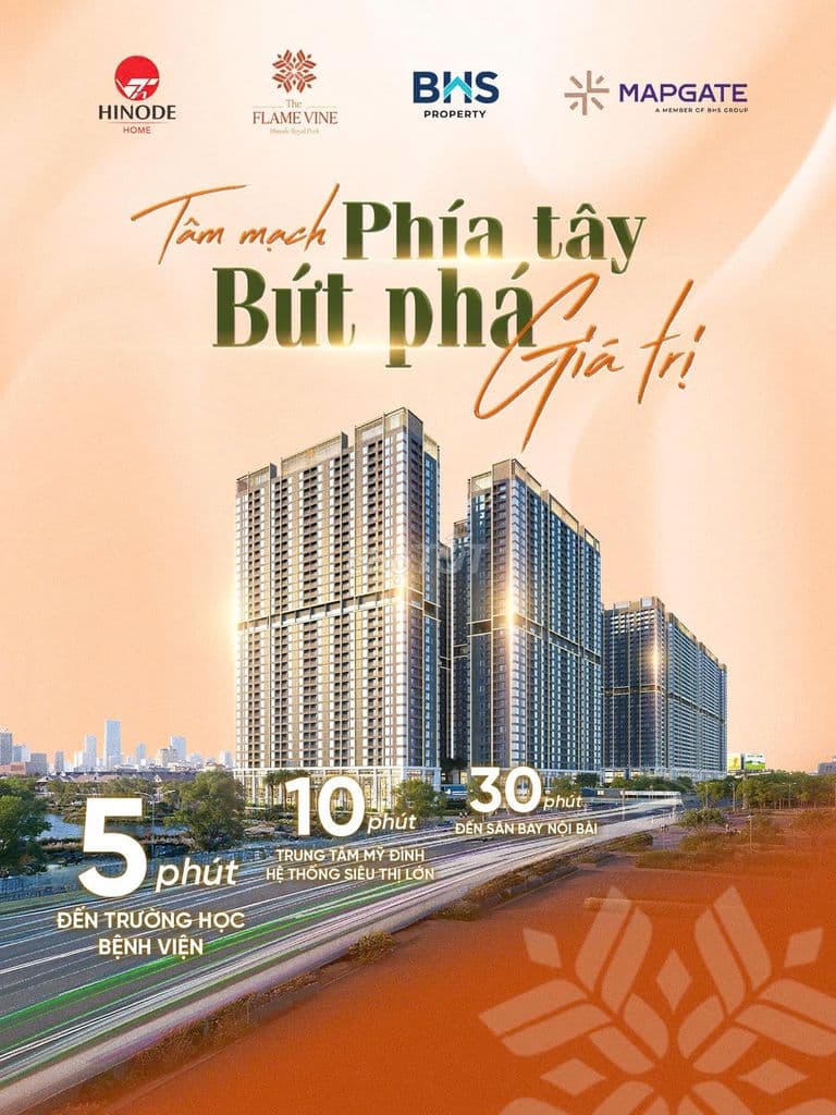 Mở bán chung cư cao cấp The Flame Vine, bàn giao nhà tháng 8/2028.