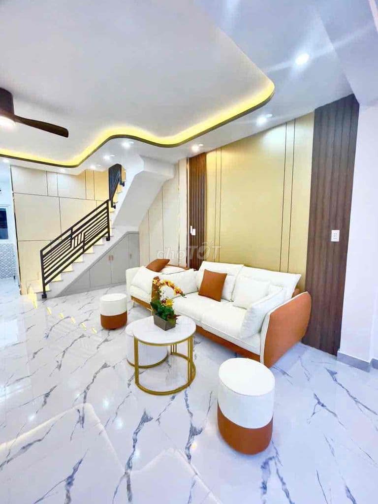 NHÀ MỚI ĐẸP NHƯ HÌNH HẺM XE HƠI ĐẾN CỬA 4,5X10M 2PN BỰ - Ảnh 3