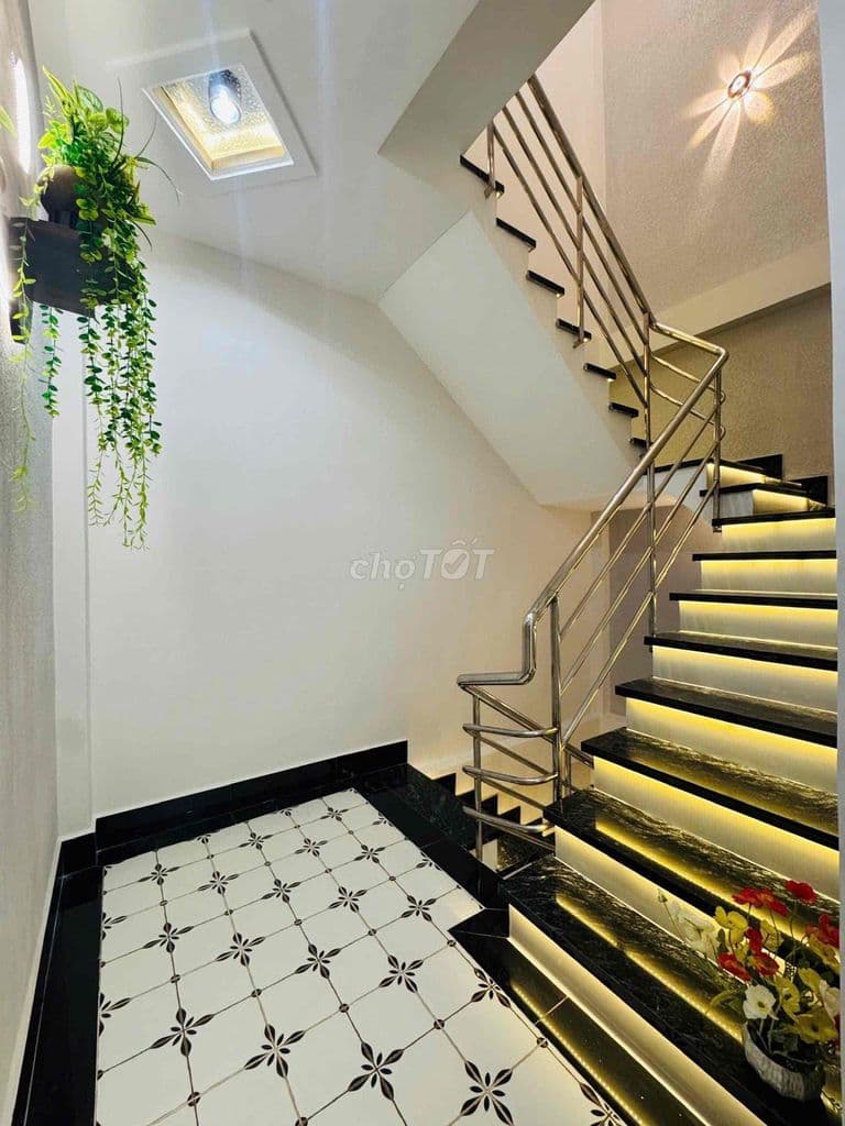 Nhà Bán Hậu Giang Mới đẹp full nội thất 4.1mx12m 49m2 4 tầng FULL NT - Ảnh 2