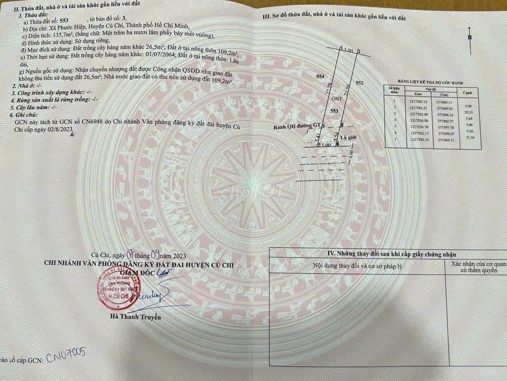 Lô đất (5x27m) giá: 900 triệu. Đ.Cao Thị Bèo, Phước Hiệp. SHR - Ảnh 3