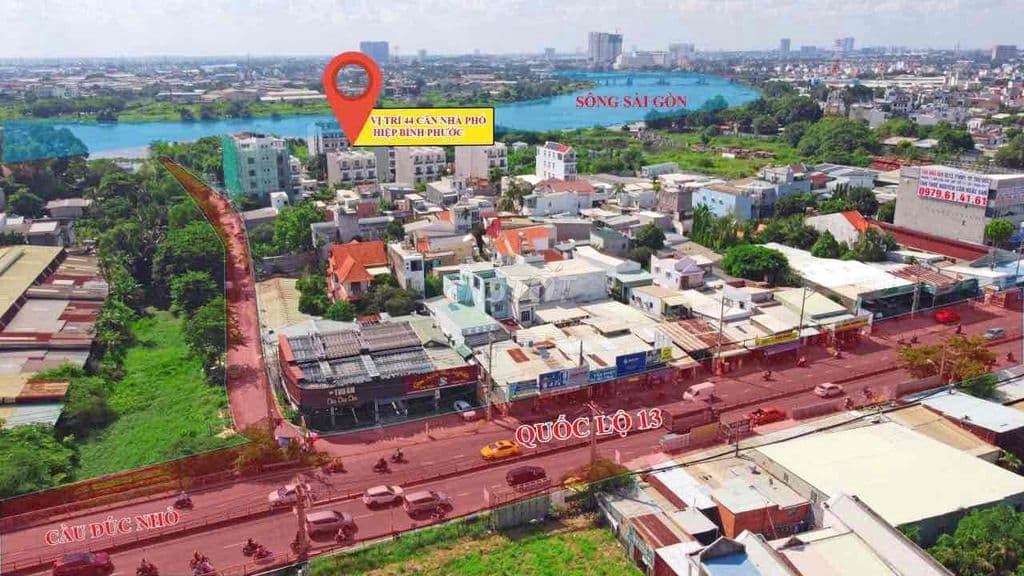 NHÀ PHỐ CỰC ĐẸP NGAY VẠN PHÚC CITY , ĐƯỜNG THÔNG 10M SÁT SÔNG SG, SHR
