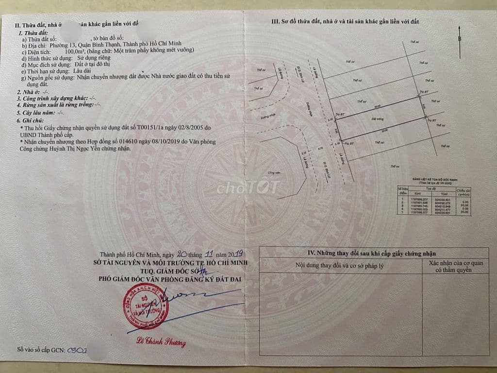 BÁN LÔ ĐẤT CỰC ĐẸP - VIEW CÔNG VIÊN Bình Lợi, DT: 5m x 20m vuông vức.