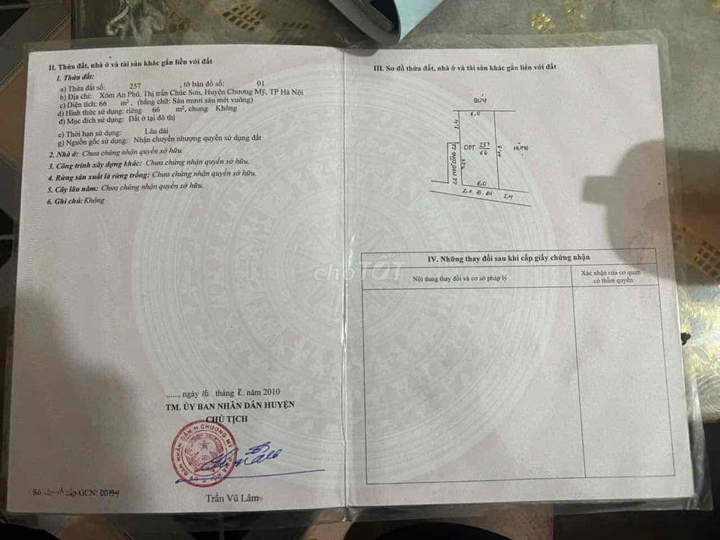 Hiếm - Lô Đất Cực Đẹp Tại Thị Trấn Chúc Sơn - Giá Rẻ Nhất Khu Vực - Ảnh 2