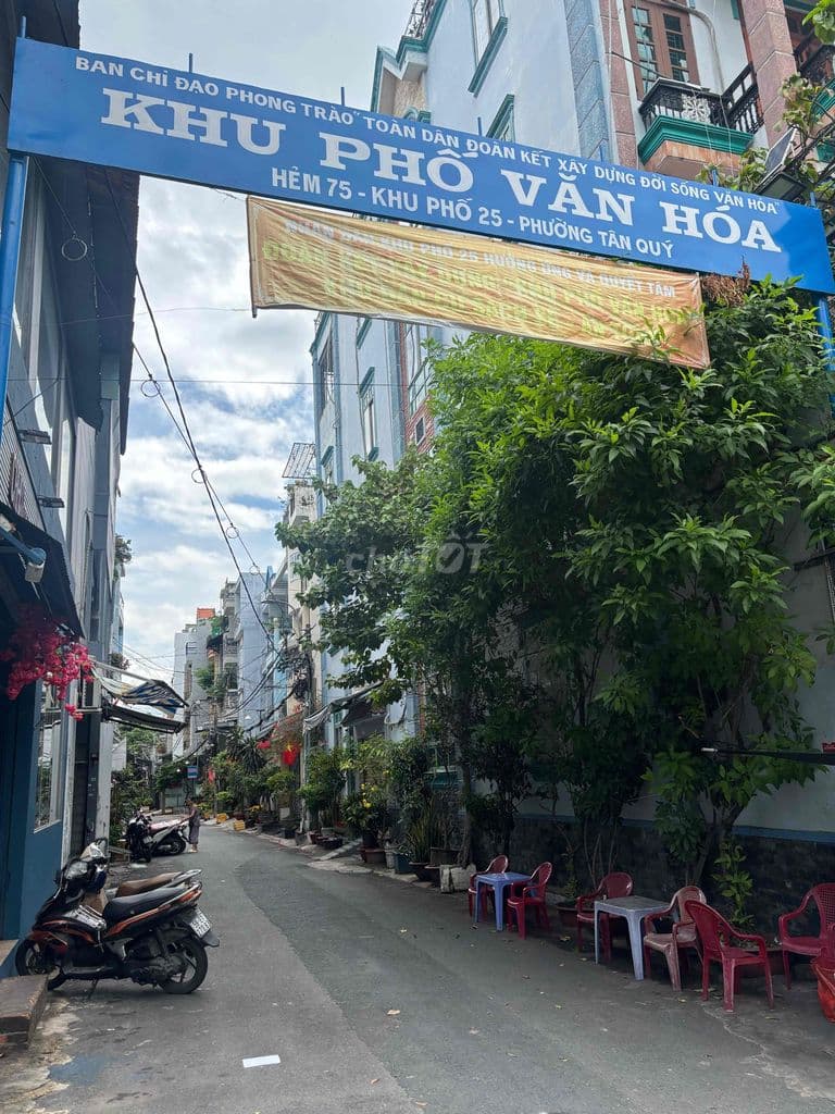 nhà bán gấp , hẽm thông, 75/60 gò dầu