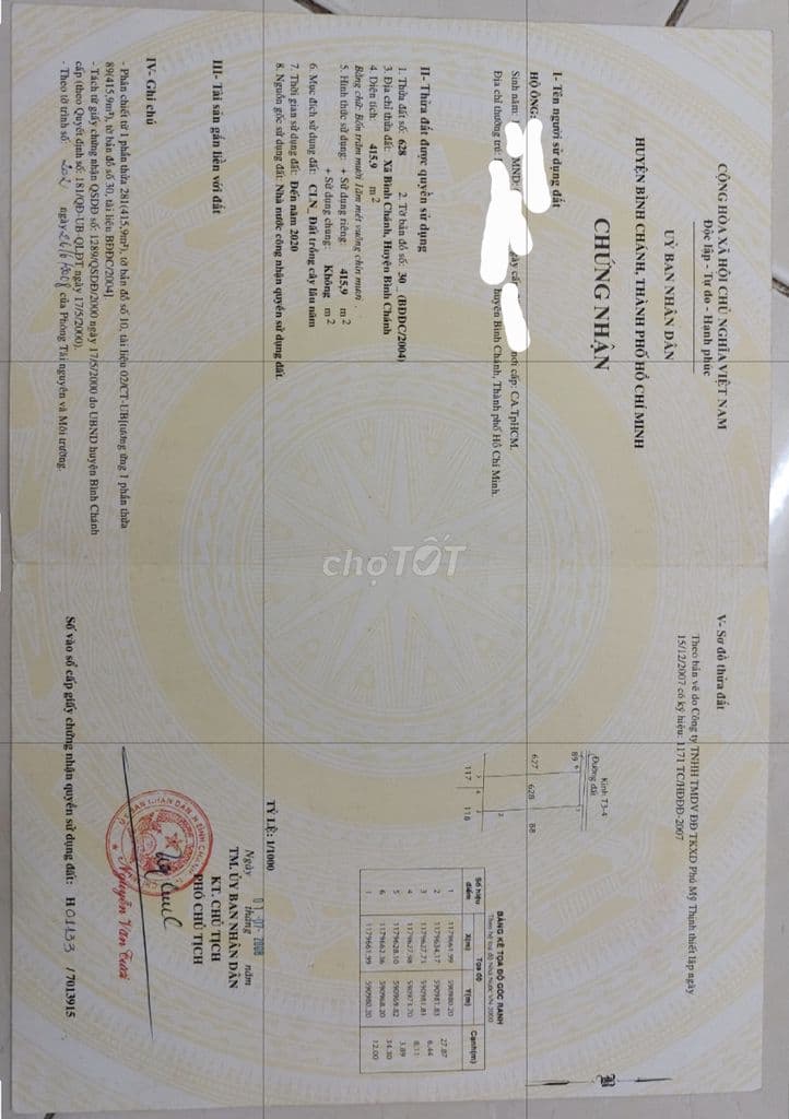 Đât măt tiền 12m chiều ngang