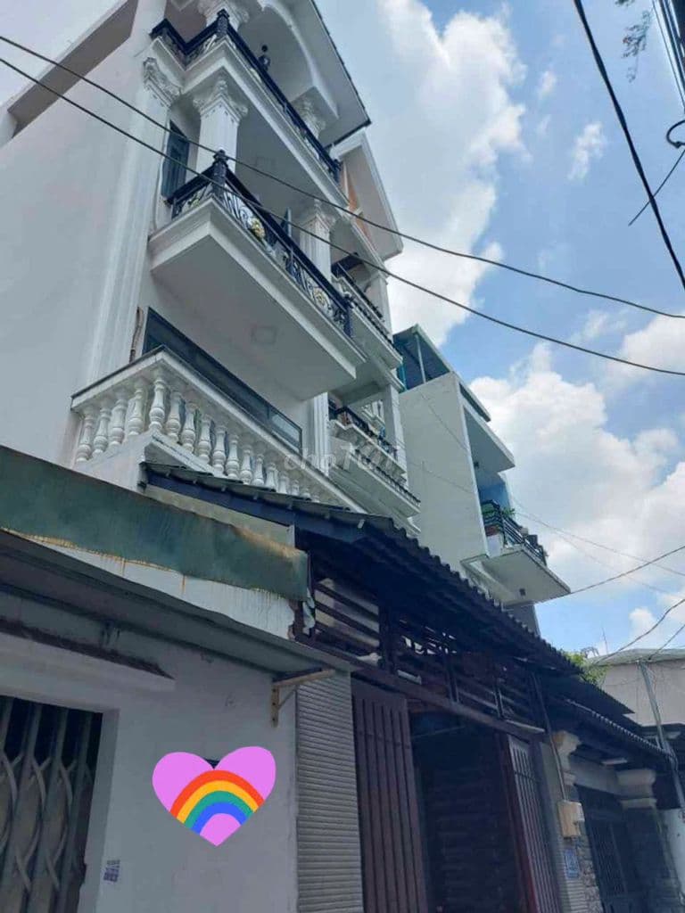HXH ĐẬU CỔNG-NHÀ ĐẸP -74M2-4TẦNG-4PN-HUỲNH VĂN NGHỆ P.12 GV -7TỶ8 TL