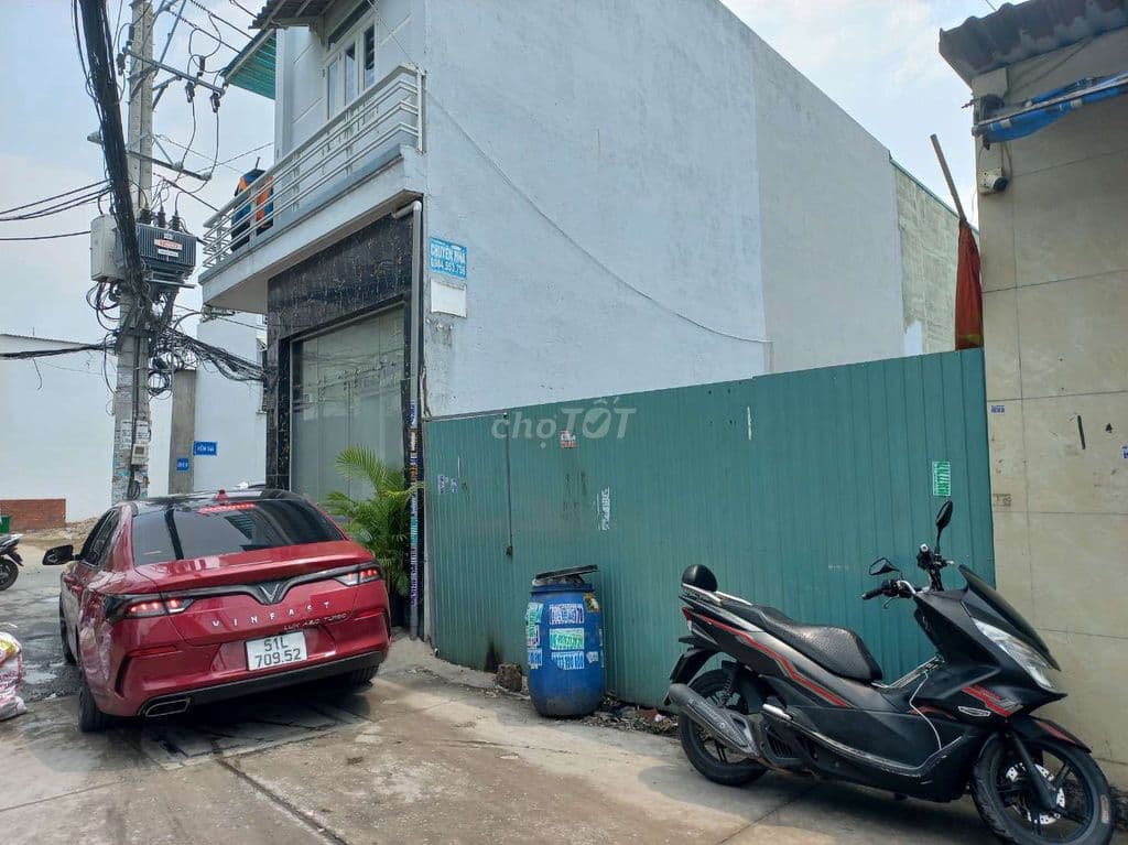 Đất 100m2 hẻm xe hơi lộ giới 12 m full thổ cư