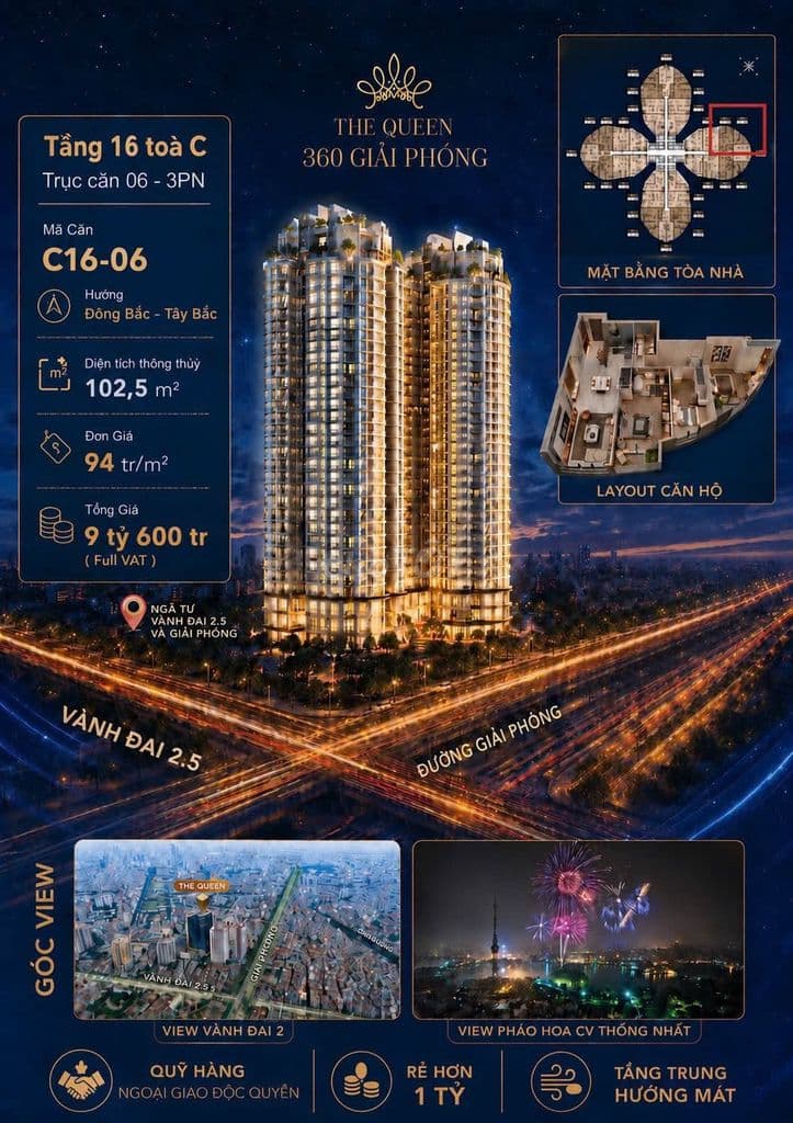 bán căn hộ 2pn tại The Queen giá mềm - Ảnh 3