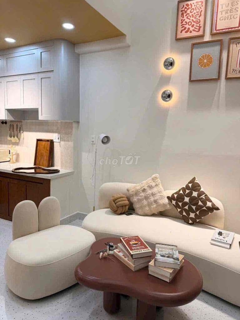 Nhà mới hiện đại 4x8m 1 trệt lửng 2 lầu st 4PN HXH đường 26/3 - Ảnh 3