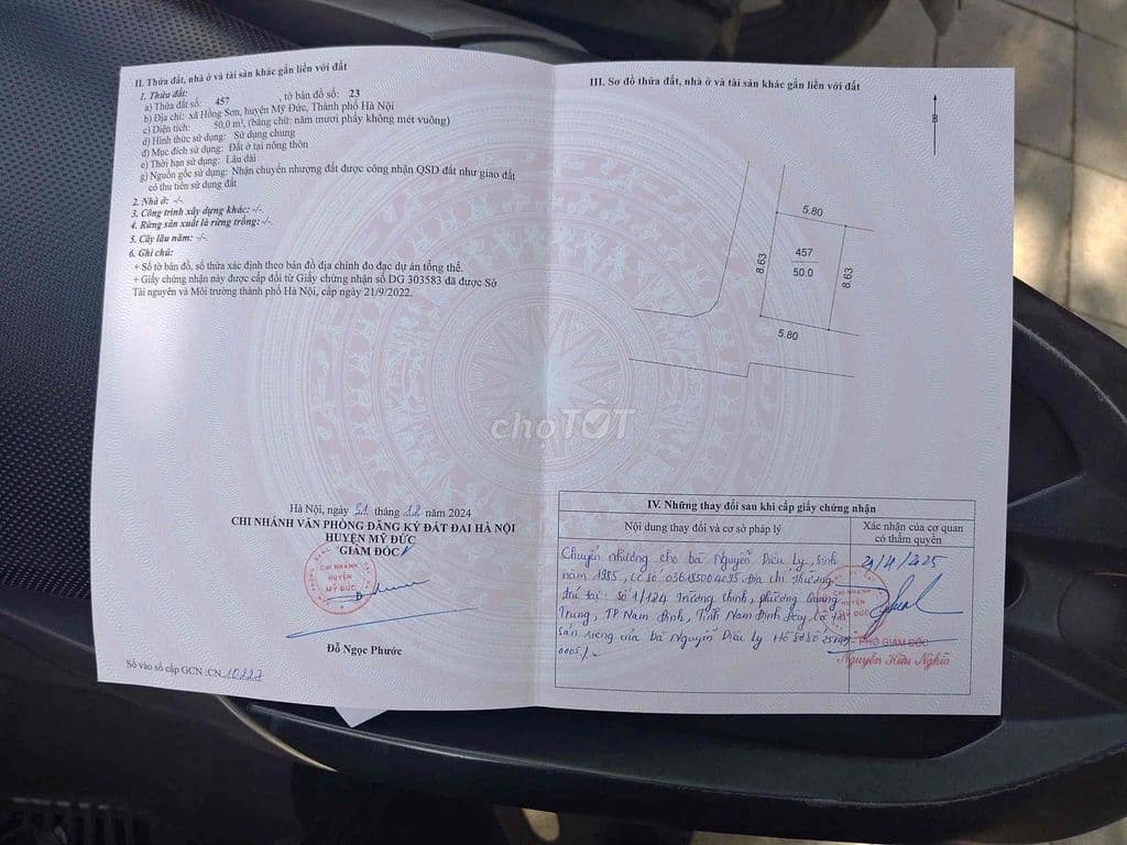mình chính chủ bán đất xã Hồng Sơn, Mỹ Đức, Hà Nội - Ảnh 2