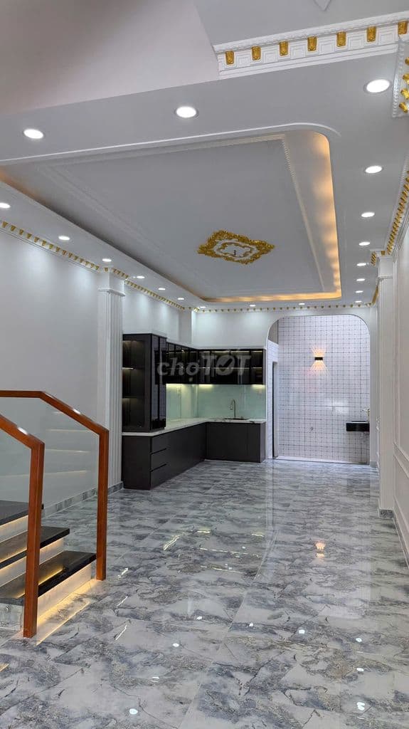 Bán nhà mặt tiền đường số KDC Bình Phú 4×20 3 lâu đẹp - Ảnh 3