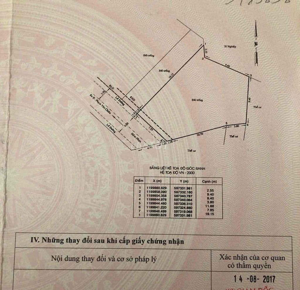Lô đất đẹp siêu rẻ Phạm Văn Chiêu 8X20, hxh 6m, xây cao tầng, 15 tỷ - Ảnh 2