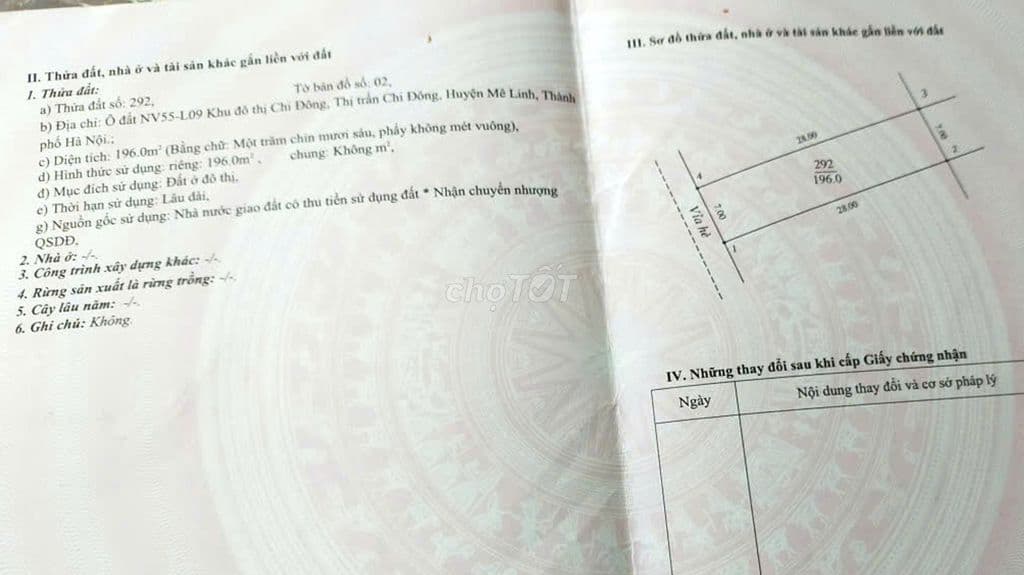 Bán đất thổ cư dự án Khu đô thị Chi Đông, Xã Quang Minh, Hà Nội - Ảnh 2