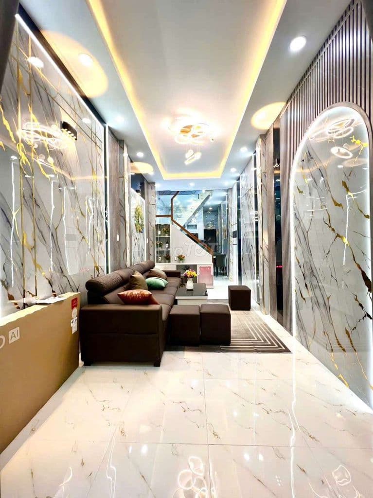 Nhà SổHồngRiêng Mới xây 3 phòng ngủ,2 WC Đường ĐHT18. Giáp Gò Vấp - Ảnh 3