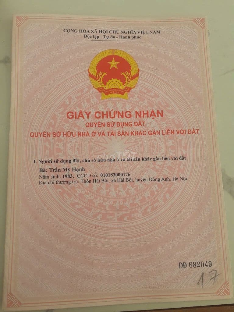 Chính chủ bán lô đất ở Sơn Tây có thương lượng