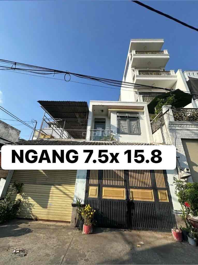 Hẻm Oto- Gần Lê Văn Quới - Ngang 7,5x15.8m - 2 Tầng - 5.05 Tỷ