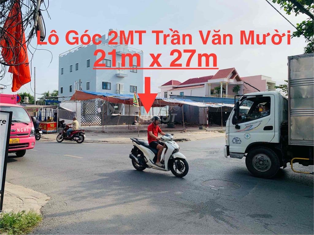 🔴Lô Đất 21x27 👉2 Mặt Tiền Đường Trần Văn Mười