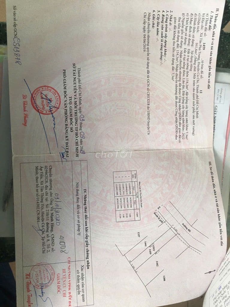 Lô đất khu Tân Phú Trung, 162m2 thổ cư, 2.5 tỷ - Ảnh 2