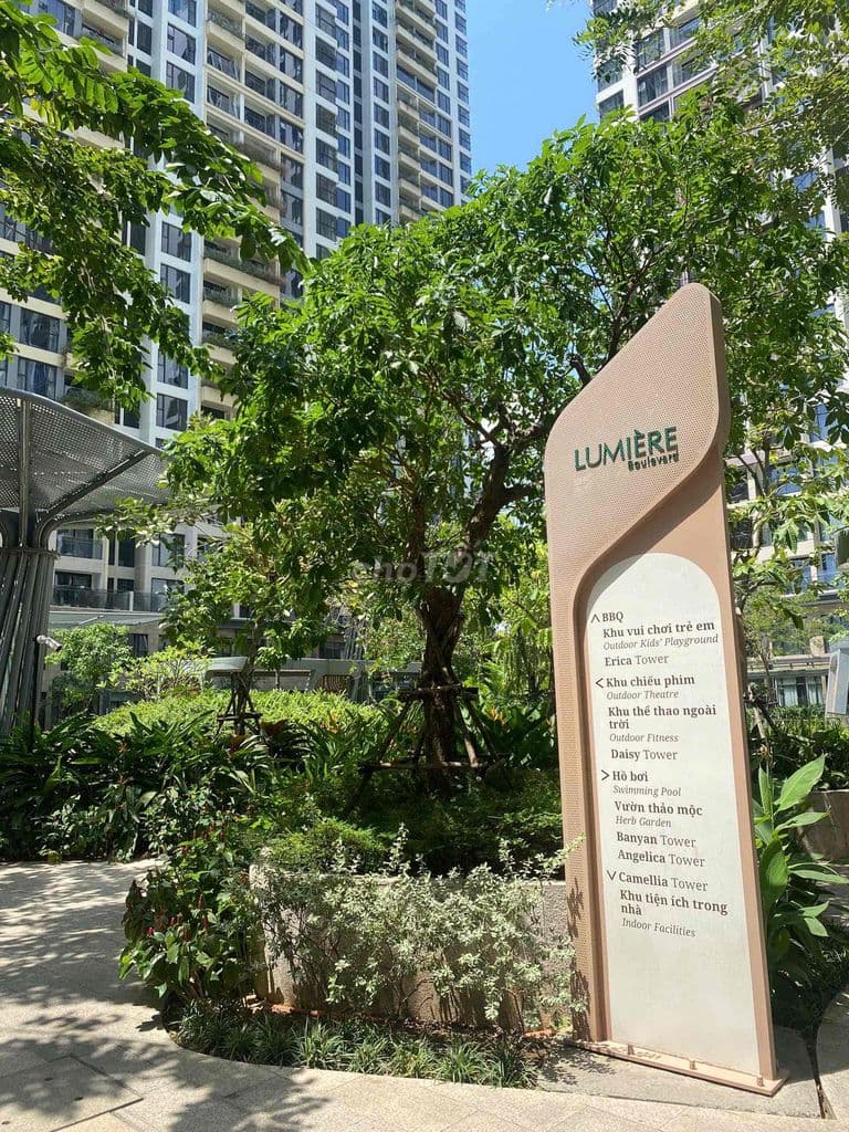 CHÍNH CHỦ Lumiere Boulevard bán 2PN, 74,36m2 Giá: 4,5tỷ Bao thuế phí