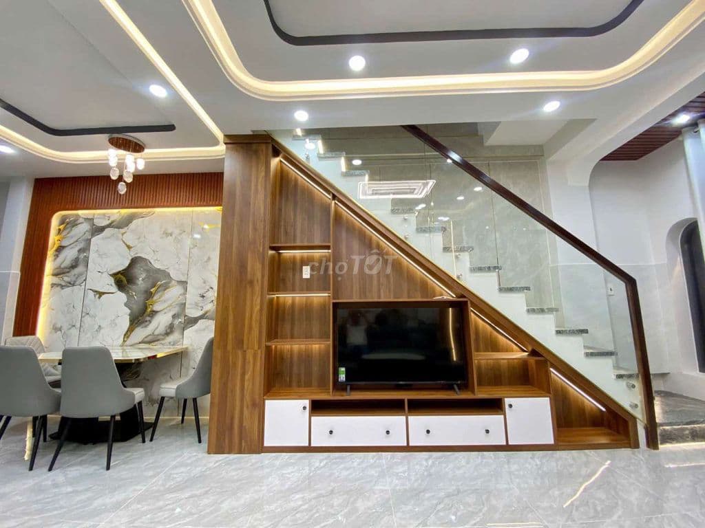 Nhà đúc thật, 3pn, có phòng dưới trệt, hẻm Lý thường Kiệt 2 tầng - Ảnh 3