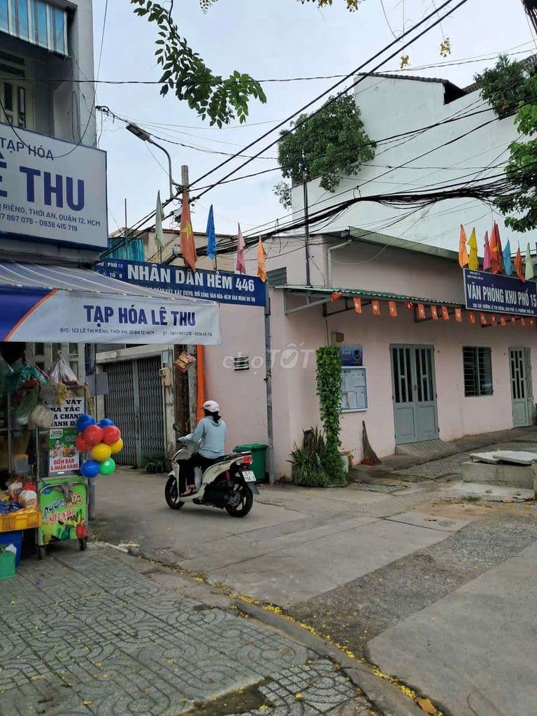 ĐẤT THỔ CƯ HƯỚNG NAM RẤT ĐẸP . LÊ THỊ RIÊNG VÔ 50M. HẺM THÔNG - Ảnh 3