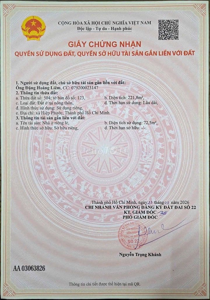 Giá hấp dẫn Bán đất hẻm nhựa 6m gần Lê Văn Lương đường bàn cờ thông - Ảnh 3