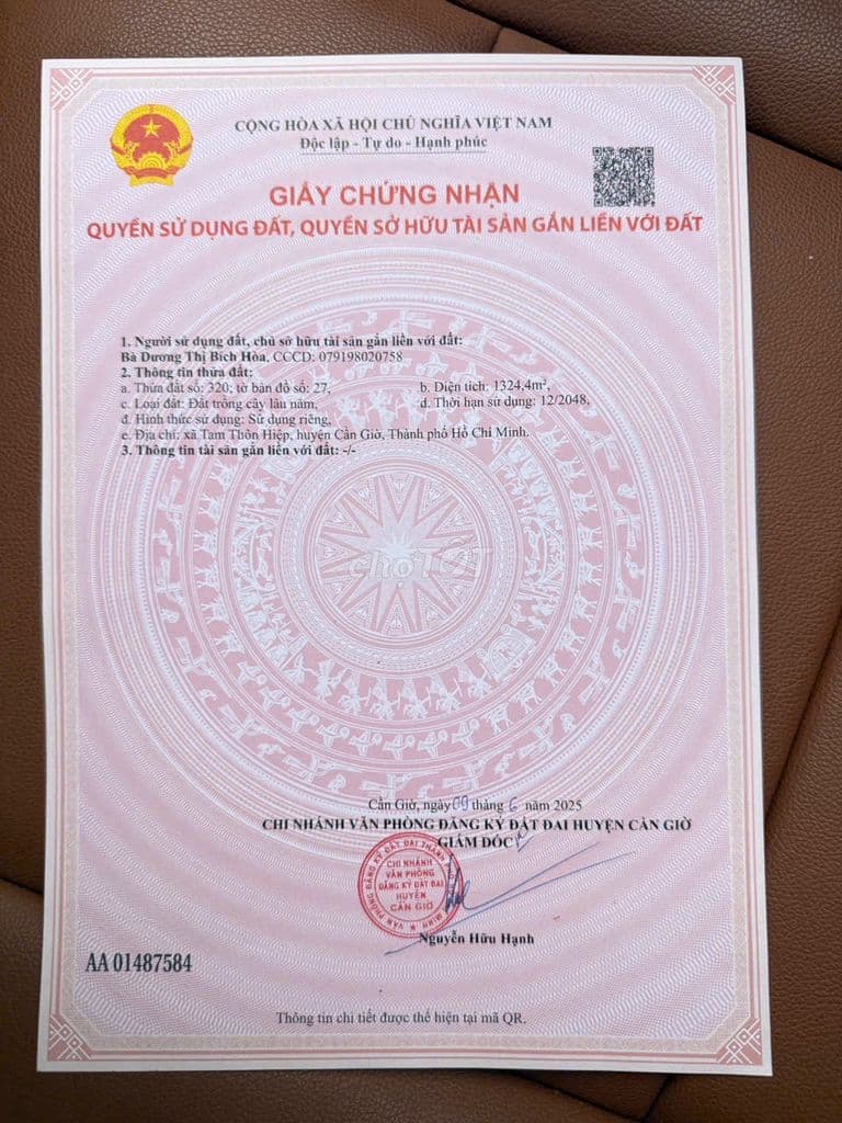 CẦN BÁN LÔ ĐẤT TRỒNG CÂY LÂU NĂM, 2 MẶT TIỀN ĐƯỜNG XE TẢI - Ảnh 2