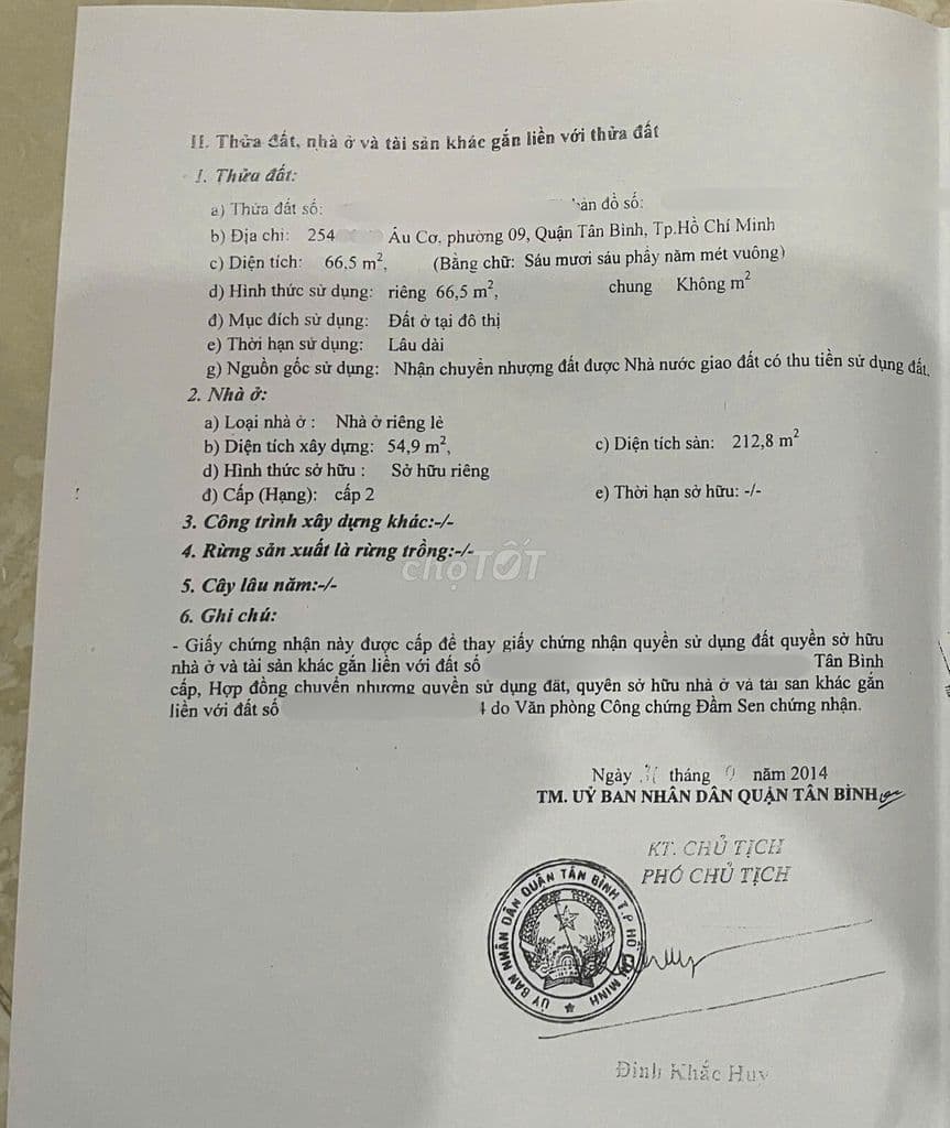 nhà hxh 6m Âu Cơ, ngang 3,8x17m, 5 tầng đúc giá 9,6 tỷ