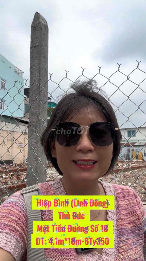 🏡LINH ĐÔNG cũ - HIỆP BÌNH- LÔ ĐẤT 75m2- MẶT TIỀN ĐƯỜNG 18- XÂY 6 TẦNG