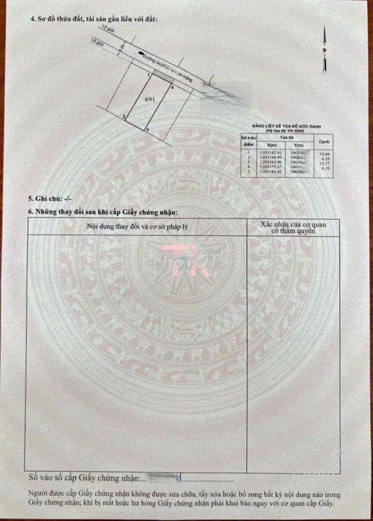 Lô đất 98m2 giá1tỷ8 đường Dương CôngKhi xã Xuân Thới Sơn huyện Hóc Môn - Ảnh 3