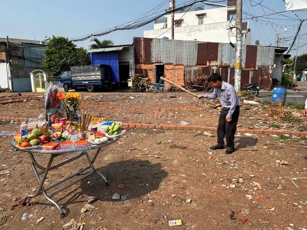 Bán đất khu phân lô chợ gấu nhà thờ tân đông Hóc Môn 5x20m - Ảnh 2