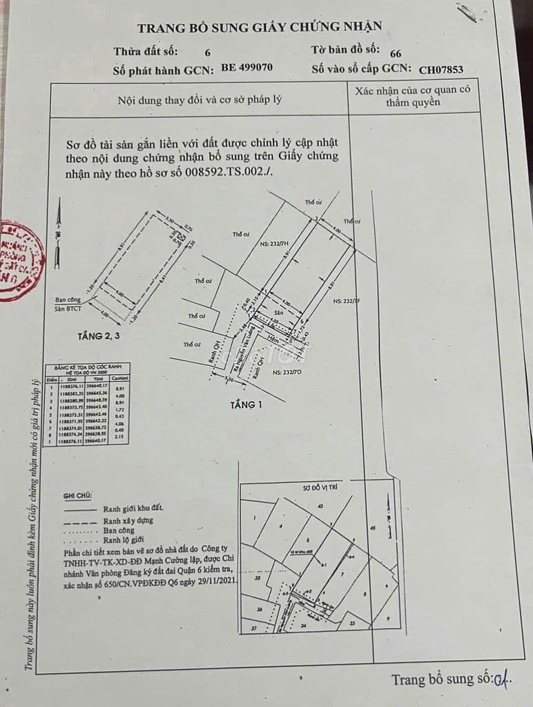 Gửi Phí môi giới 1%100tr Bán nhà hẻm 628 Hậu Giang , P12 , Q6, vị trí - Ảnh 3