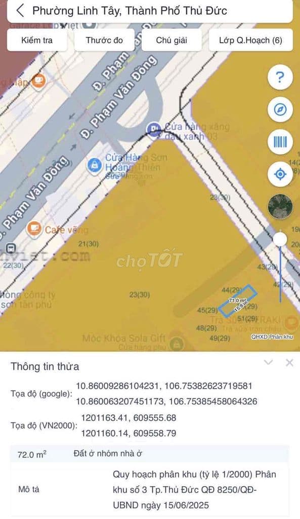 Cho vay 4 tỷ - Bán 4.3 tỷ - 71m2 Đất full thổ - Hẻm oto - Linh tây - Ảnh 2