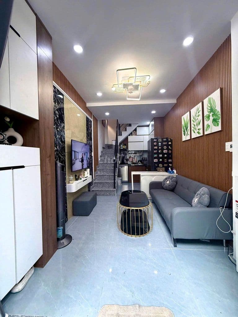 Nhà 4 tầng full nội thất, hẻm ô tô thông, Dương Văn Dương gần Aeon. - Ảnh 2