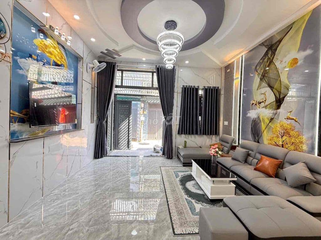 Bán nhà 5x11m, 3 lầu, 4pn, hẻm xe hơi thông, sát metro, Q12 - Ảnh 3