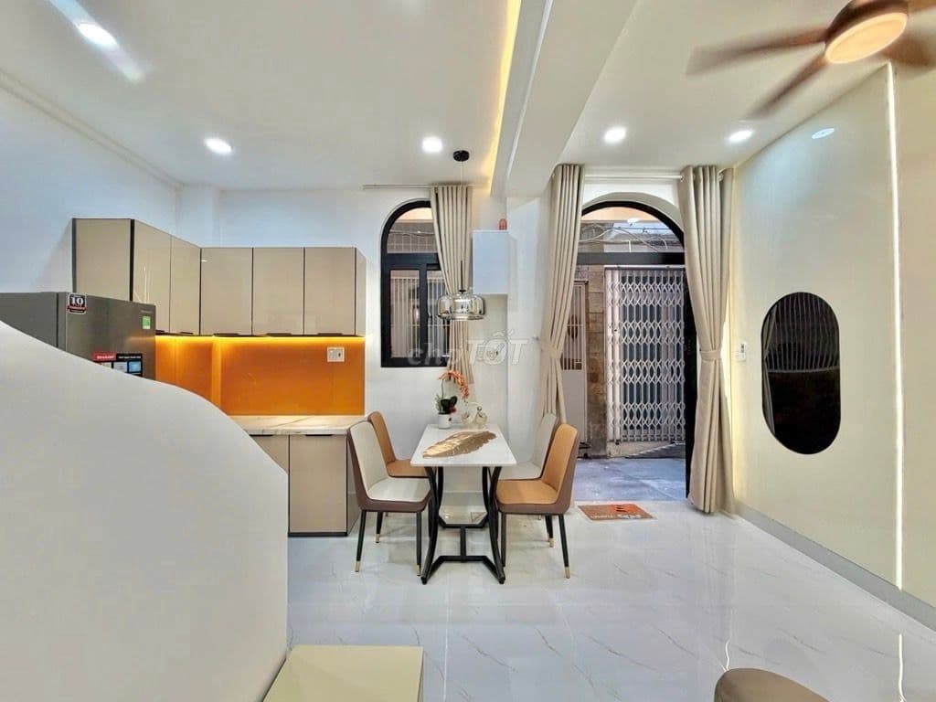 Nhà Xinh_3 Tầng_Phan Văn Trị_3PN_21m2_SD_65m2_Full nội thất, gần HXH