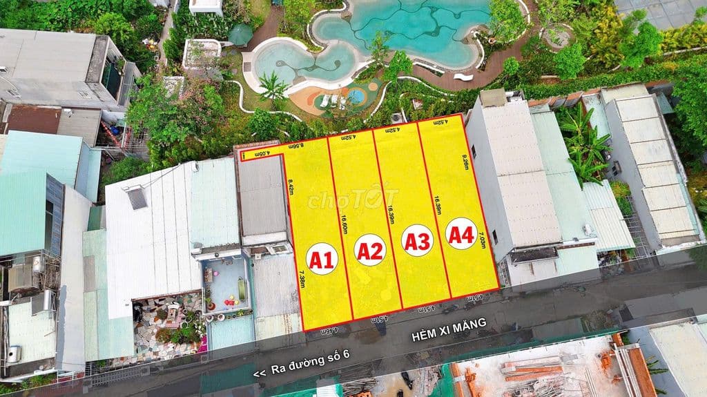 4 LÔ VIP NGAY URBAN GREEN - ĐỐI DIỆN ĐINH THỊ THI - SHR - HẺM XE HƠI