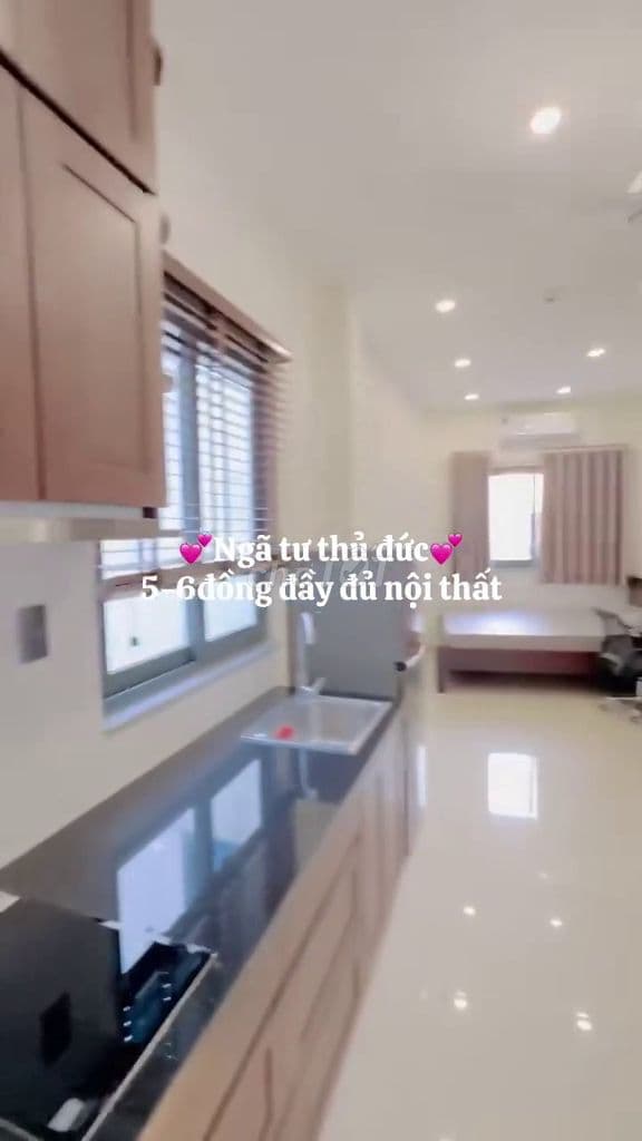 cho thuê căn hộ dịch vụ Ngã tư Thủ Đức đầy đủ nội thất giá 5-6tr - Ảnh 2
