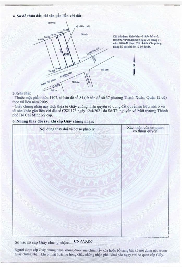 Cần bán đất mặt tiền thạnh xuân 37 giáp thạnh xuân 22 - Ảnh 2